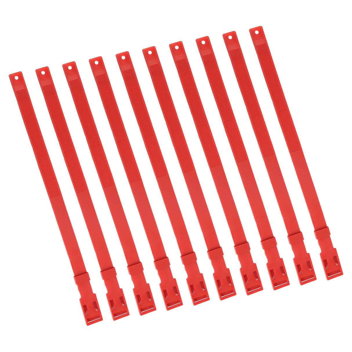 10PCS Goat Collar PU 23 Inch Adjustable Livestock Collar for Farm Animal Cow Horse Sheep Red