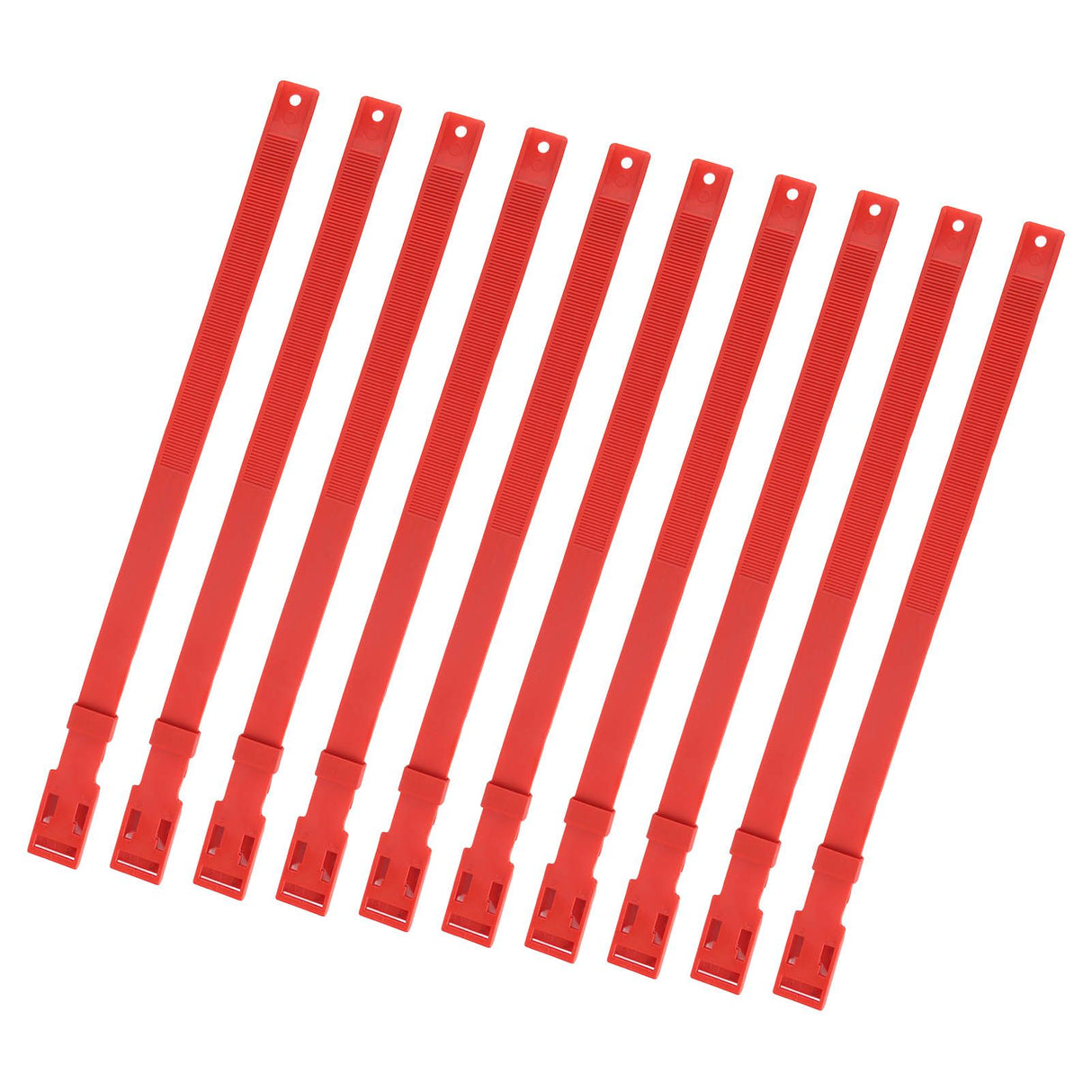 10PCS Goat Collar PU 23 Inch Adjustable Livestock Collar for Farm Animal Cow Horse Sheep Red