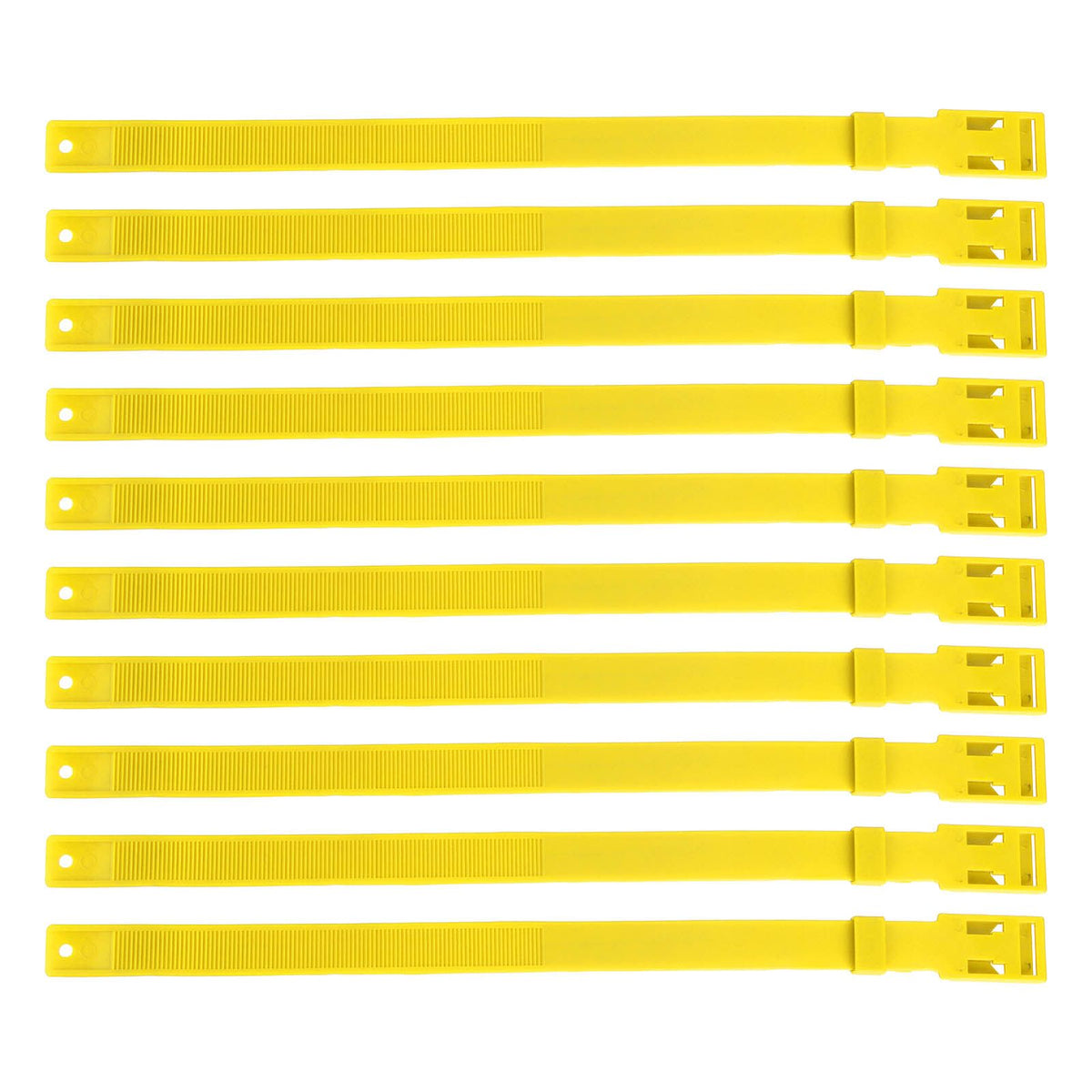 10PCS Goat Collar PU 23 Inch Adjustable Livestock Collar for Farm Animal Cow Horse Sheep Yellow