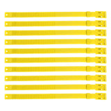 10PCS Goat Collar PU 23 Inch Adjustable Livestock Collar for Farm Animal Cow Horse Sheep Yellow