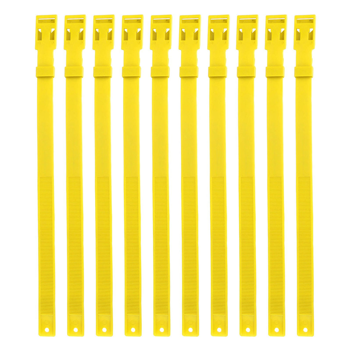 10PCS Goat Collar PU 23 Inch Adjustable Livestock Collar for Farm Animal Cow Horse Sheep Yellow