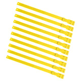 10PCS Goat Collar PU 23 Inch Adjustable Livestock Collar for Farm Animal Cow Horse Sheep Yellow