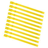 10PCS Goat Collar PU 23 Inch Adjustable Livestock Collar for Farm Animal Cow Horse Sheep Yellow