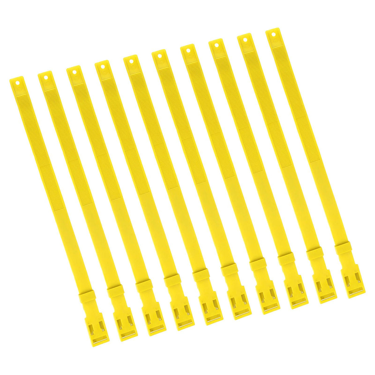 10PCS Goat Collar PU 23 Inch Adjustable Livestock Collar for Farm Animal Cow Horse Sheep Yellow