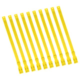 10PCS Goat Collar PU 23 Inch Adjustable Livestock Collar for Farm Animal Cow Horse Sheep Yellow