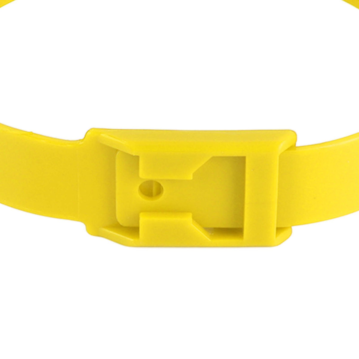 10PCS Goat Collar PU 23 Inch Adjustable Livestock Collar for Farm Animal Cow Horse Sheep Yellow