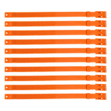 10PCS Goat Collar PU 23 Inch Adjustable Livestock Collar for Farm Animal Cow Horse Sheep Orange