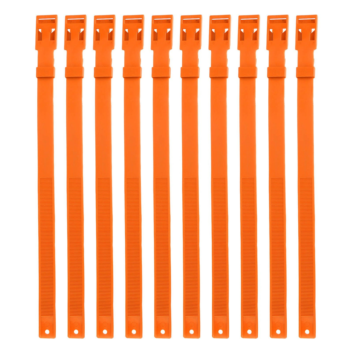 10PCS Goat Collar PU 23 Inch Adjustable Livestock Collar for Farm Animal Cow Horse Sheep Orange