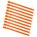 10PCS Goat Collar PU 23 Inch Adjustable Livestock Collar for Farm Animal Cow Horse Sheep Orange - Low Angle