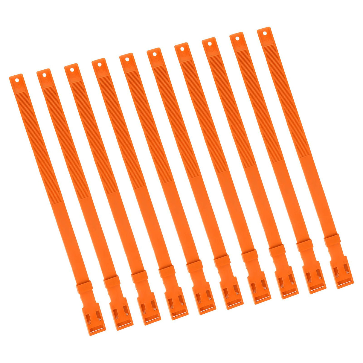 10PCS Goat Collar PU 23 Inch Adjustable Livestock Collar for Farm Animal Cow Horse Sheep Orange