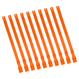 10PCS Goat Collar PU 23 Inch Adjustable Livestock Collar for Farm Animal Cow Horse Sheep Orange - Extra Image
