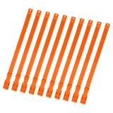 10PCS Goat Collar PU 23 Inch Adjustable Livestock Collar for Farm Animal Cow Horse Sheep Orange - Extra Image