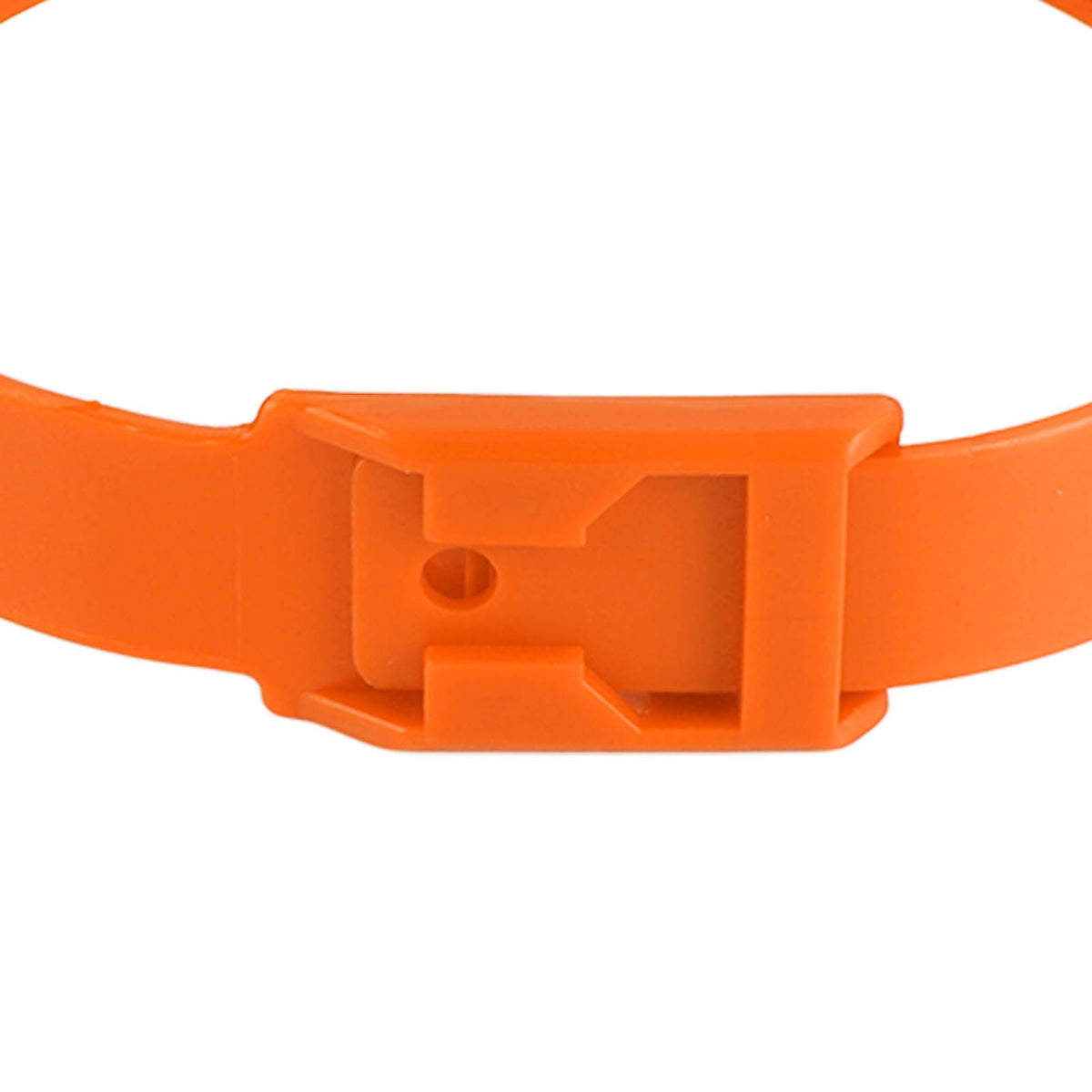 10PCS Goat Collar PU 23 Inch Adjustable Livestock Collar for Farm Animal Cow Horse Sheep Orange