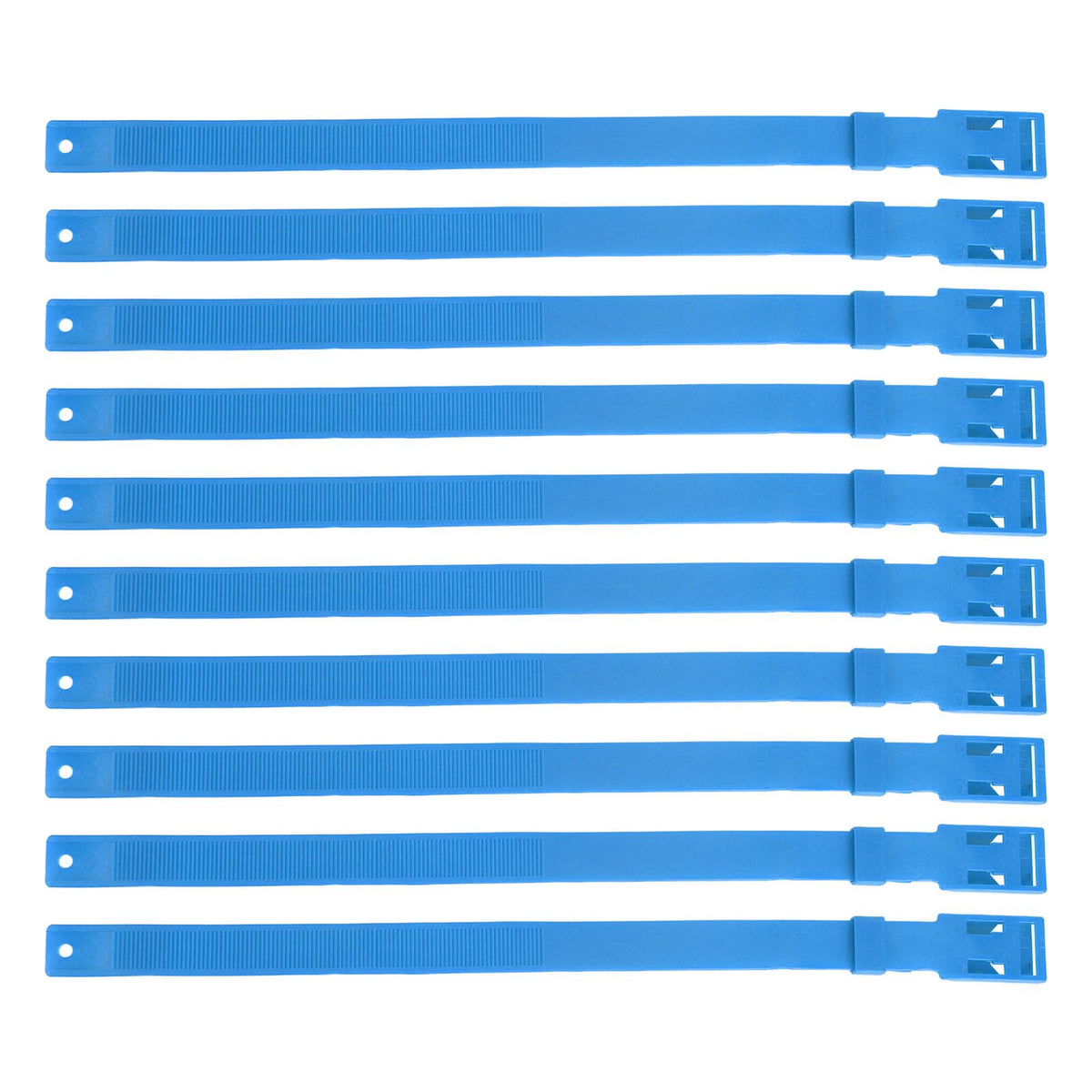 10PCS Goat Collar PU 23 Inch Adjustable Livestock Collar for Farm Animal Cow Horse Sheep Blue