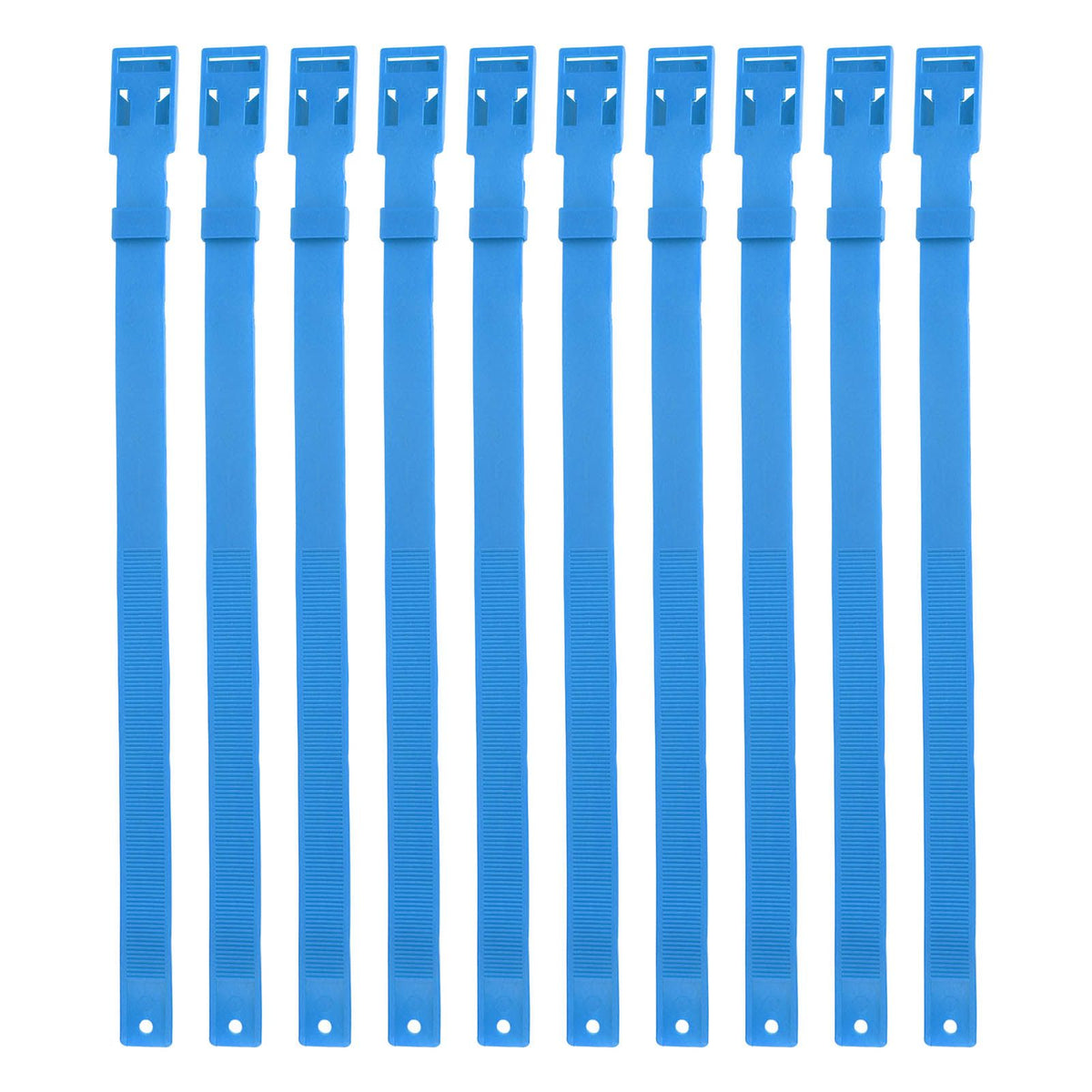 10PCS Goat Collar PU 23 Inch Adjustable Livestock Collar for Farm Animal Cow Horse Sheep Blue