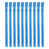 10PCS Goat Collar PU 23 Inch Adjustable Livestock Collar for Farm Animal Cow Horse Sheep Blue