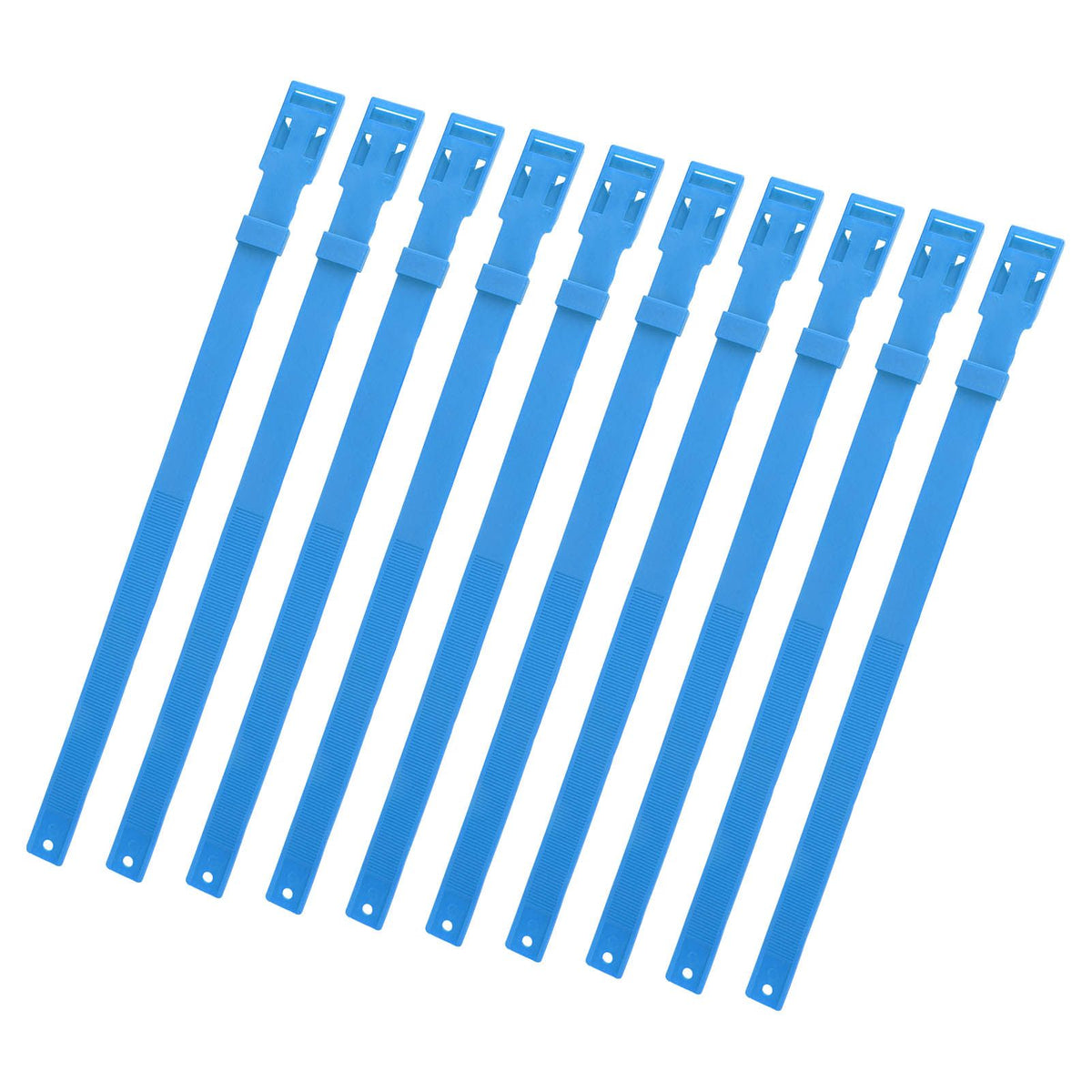 10PCS Goat Collar PU 23 Inch Adjustable Livestock Collar for Farm Animal Cow Horse Sheep Blue
