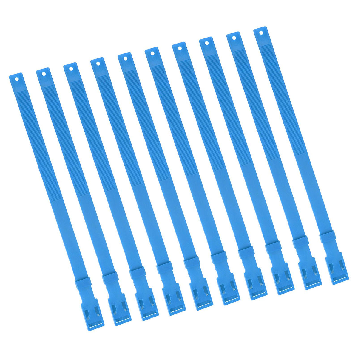 10PCS Goat Collar PU 23 Inch Adjustable Livestock Collar for Farm Animal Cow Horse Sheep Blue