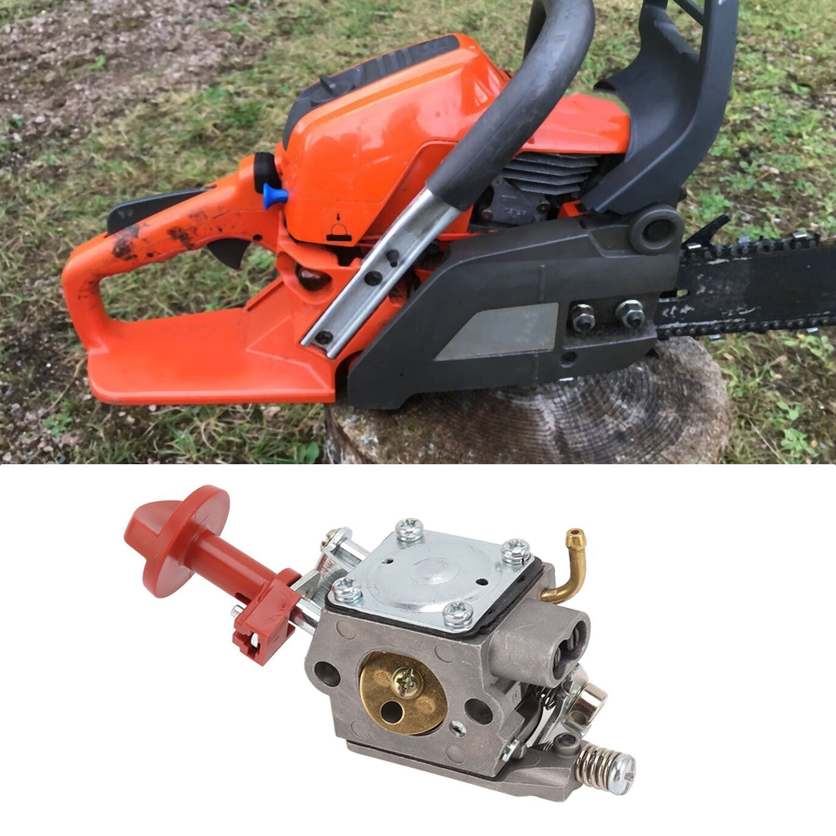 Chainsaw Carburetor Replacement Aluminum Electric Saw Carburetor Air Filter Attachment