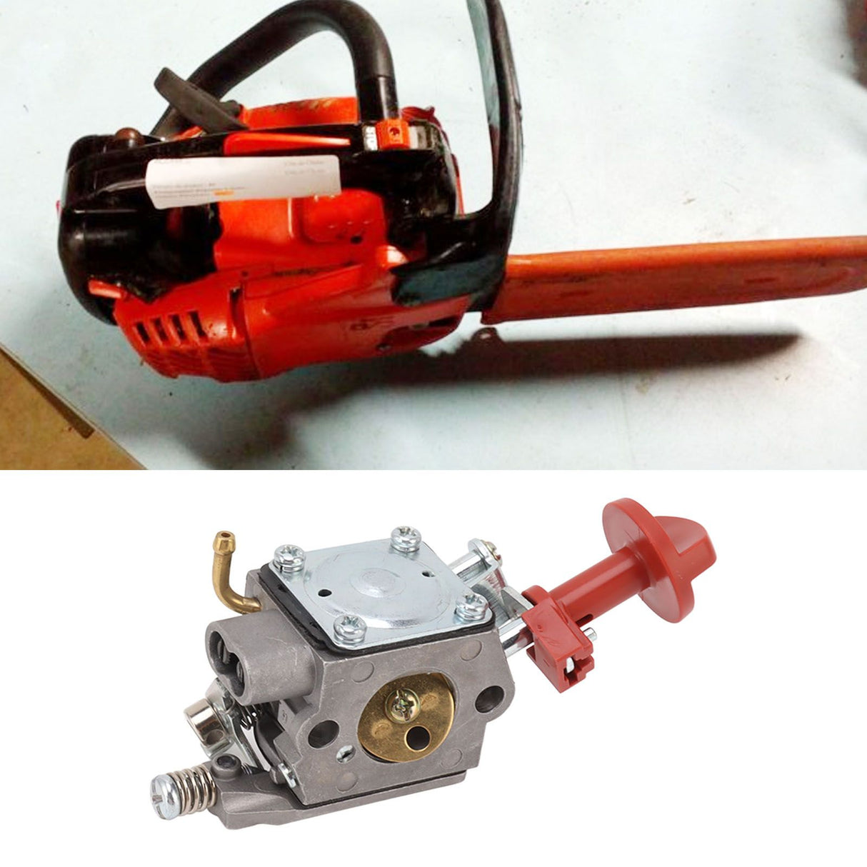 Chainsaw Carburetor Replacement Aluminum Electric Saw Carburetor Air Filter Attachment