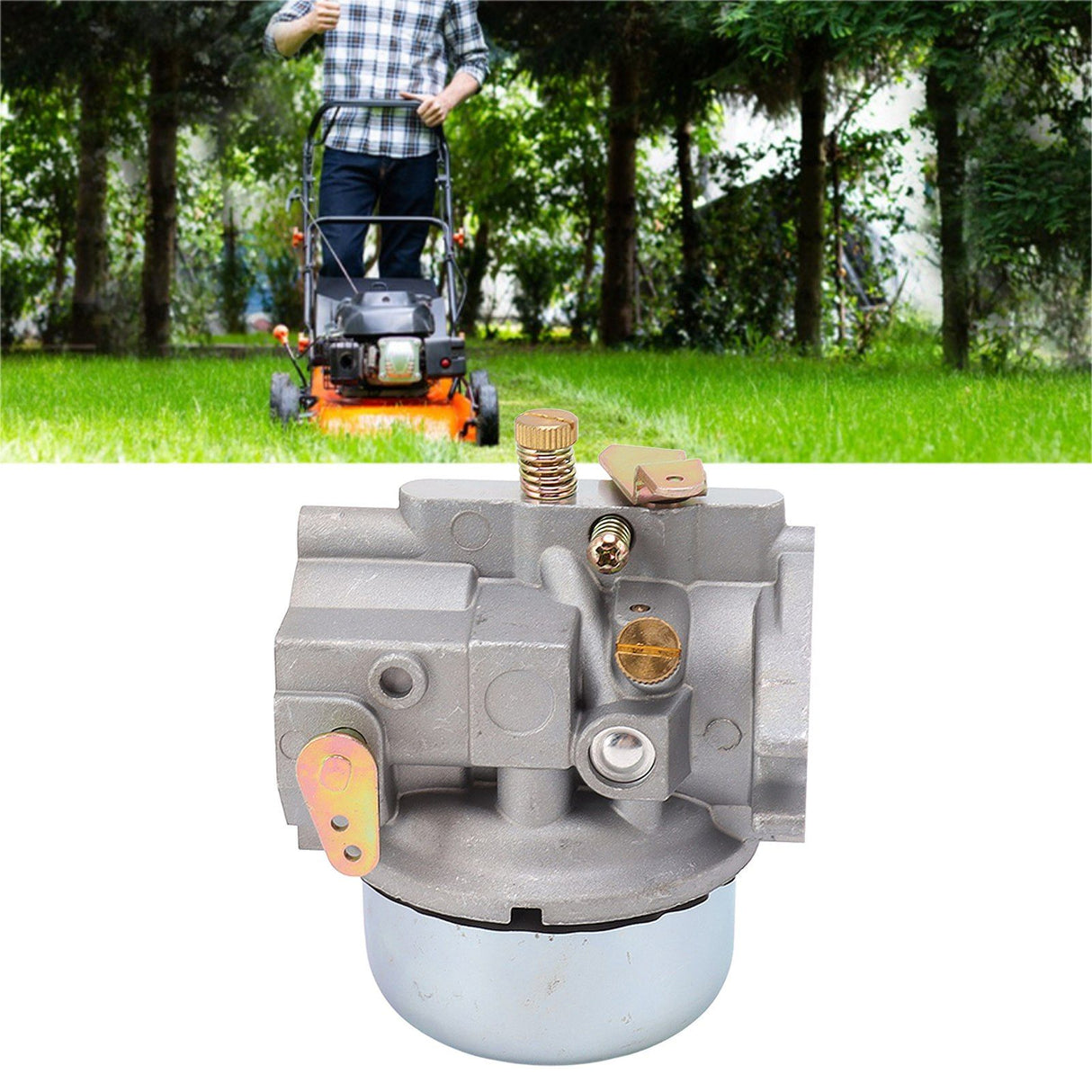 Carburetor with Gasket Steel Brush Kit for Kohler Magnum M18 M20 MV18 MV20 KT17 KT19 Lawnmower 5205309 5205318 5205328