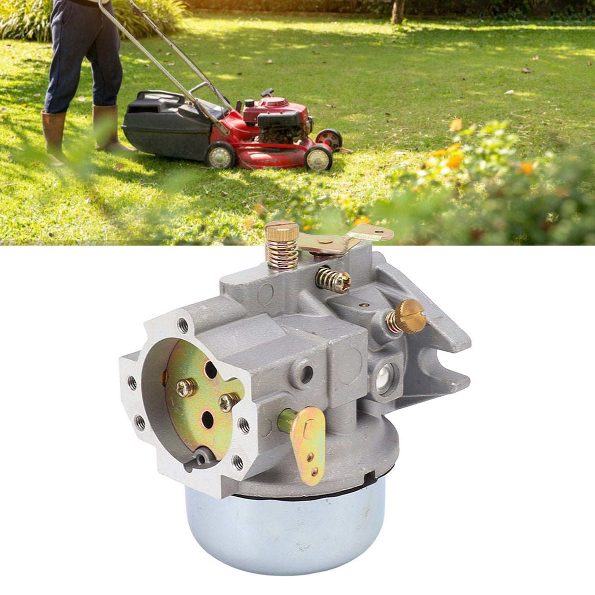 Carburetor with Gasket Steel Brush Kit for Kohler Magnum M18 M20 MV18 MV20 KT17 KT19 Lawnmower 5205309 5205318 5205328