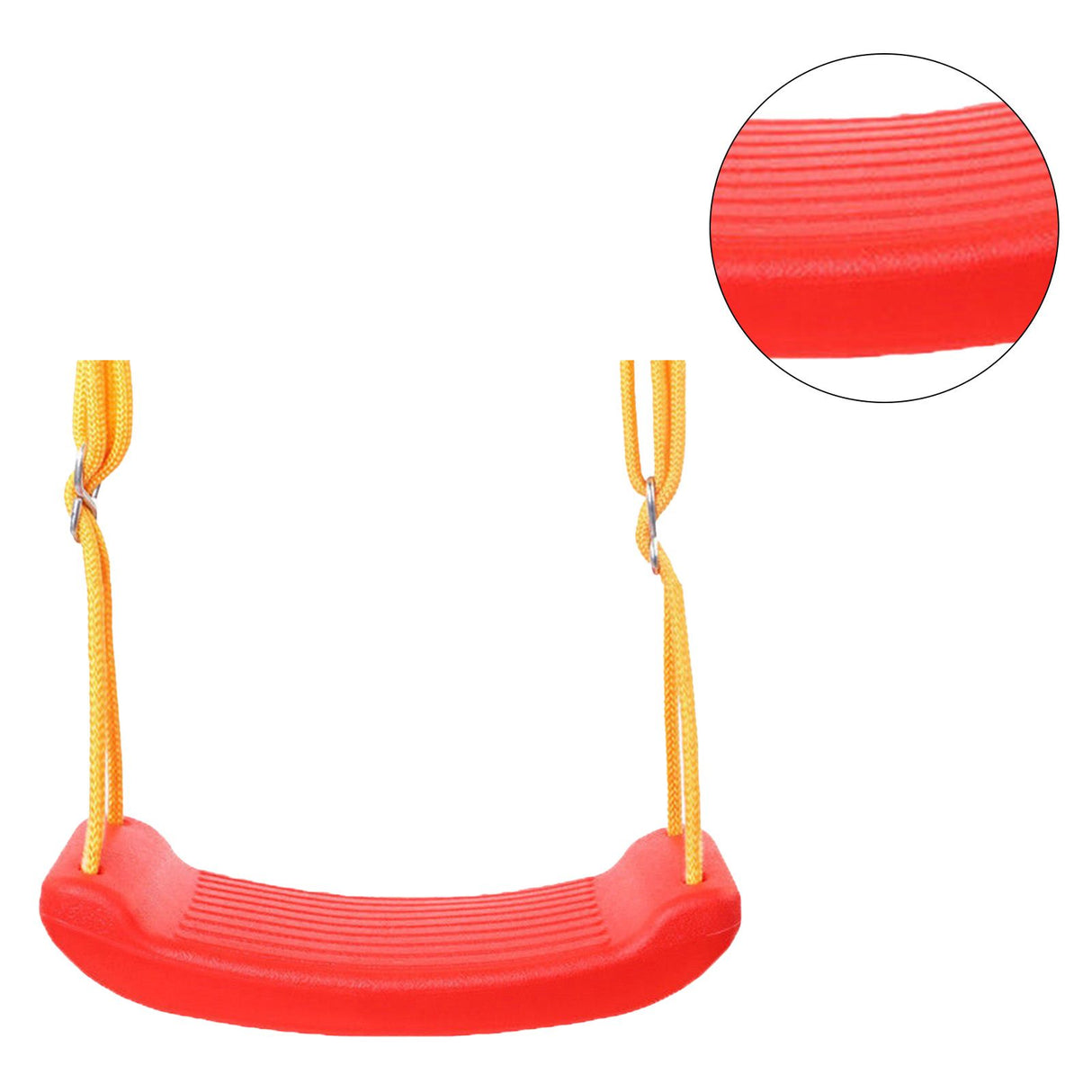 Swing Seat Anti Skid Buckle Adjustable Tear Resistant Rope Children Seat Swing for Park Outdoor Red