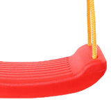 Swing Seat Anti Skid Buckle Adjustable Tear Resistant Rope Children Seat Swing for Park Outdoor Red - Low Angle