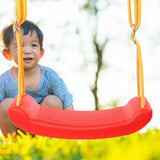 Swing Seat Anti Skid Buckle Adjustable Tear Resistant Rope Children Seat Swing for Park Outdoor Red