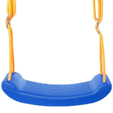 Swing Seat Anti Skid Buckle Adjustable Tear Resistant Rope Children Seat Swing for Park Outdoor Blue