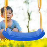 Swing Seat Anti Skid Buckle Adjustable Tear Resistant Rope Children Seat Swing for Park Outdoor Blue