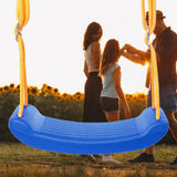Swing Seat Anti Skid Buckle Adjustable Tear Resistant Rope Children Seat Swing for Park Outdoor Blue - Extra Image