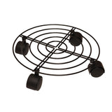 Flower Pot Roller Stand 50kg Load Capacity Rust Prevention Iron Easy to Move Plant Caddy with Wheels for Wine Barrels