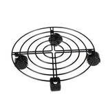 Flower Pot Roller Stand 50kg Load Capacity Rust Prevention Iron Easy to Move Plant Caddy with Wheels for Wine Barrels