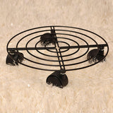 Flower Pot Roller Stand 50kg Load Capacity Rust Prevention Iron Easy to Move Plant Caddy with Wheels for Wine Barrels