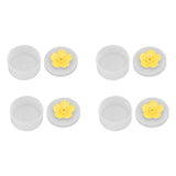 4pcs Hummingbird Feeder Flower Shaped Handheld Bird Feeder Wild Bird Feeding Tool for Outdoor Garden Yard Yellow