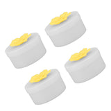 4pcs Hummingbird Feeder Flower Shaped Handheld Bird Feeder Wild Bird Feeding Tool for Outdoor Garden Yard Yellow