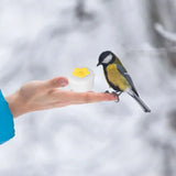 4pcs Hummingbird Feeder Flower Shaped Handheld Bird Feeder Wild Bird Feeding Tool for Outdoor Garden Yard Yellow - Extra Image