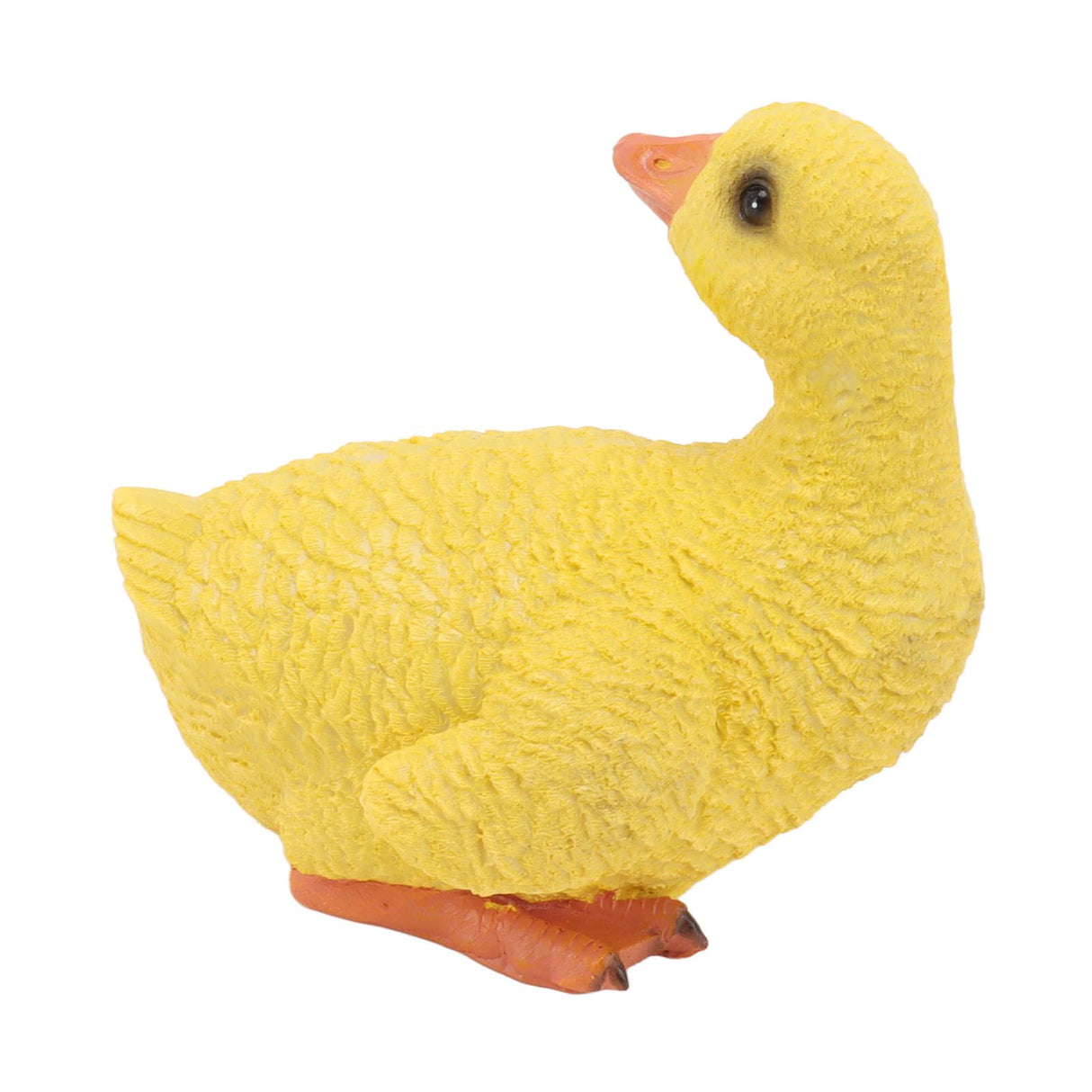Duck Ornament Resin Weather Resistant Cute Vivid Expression Duck Statues Sculpture for Garden Yard Pond Yellow