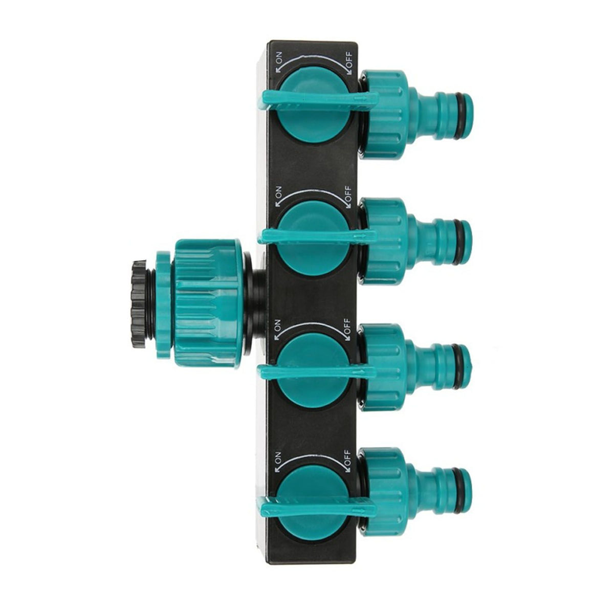 4 Way Water Splitter Garden Irrigation Watering Adapter Hose Connector for Garden Watering Lawn Maintenance European Faucet