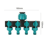 4 Way Water Splitter Garden Irrigation Watering Adapter Hose Connector for Garden Watering Lawn Maintenance European Faucet - Extra Image