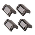 4 Pcs Solar Step Light White Lighting Waterproof High Strength Solar LED Deck Light Outdoor Stair Lamp