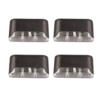 4 Pcs Solar Step Light White Lighting Waterproof High Strength Solar LED Deck Light Outdoor Stair Lamp