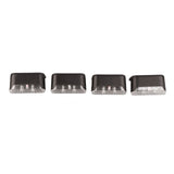 4 Pcs Solar Step Light White Lighting Waterproof High Strength Solar LED Deck Light Outdoor Stair Lamp - Close-Up Angle