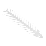 Flat Double Pronged Skewers Stainless Steel Reusable BBQ Skewers for Meet Kitchen Camping Fish Shape