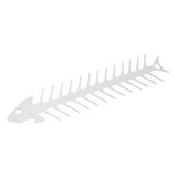 Flat Double Pronged Skewers Stainless Steel Reusable BBQ Skewers for Meet Kitchen Camping Fish Shape - 45-Degree Angle