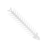 Flat Double Pronged Skewers Stainless Steel Reusable BBQ Skewers for Meet Kitchen Camping Fish Shape