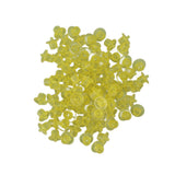 100PCS Queen Bee Rearing Cup Plastic Vivid Color Beekeeping Bee Cell Cup for Beekeeper Yellow