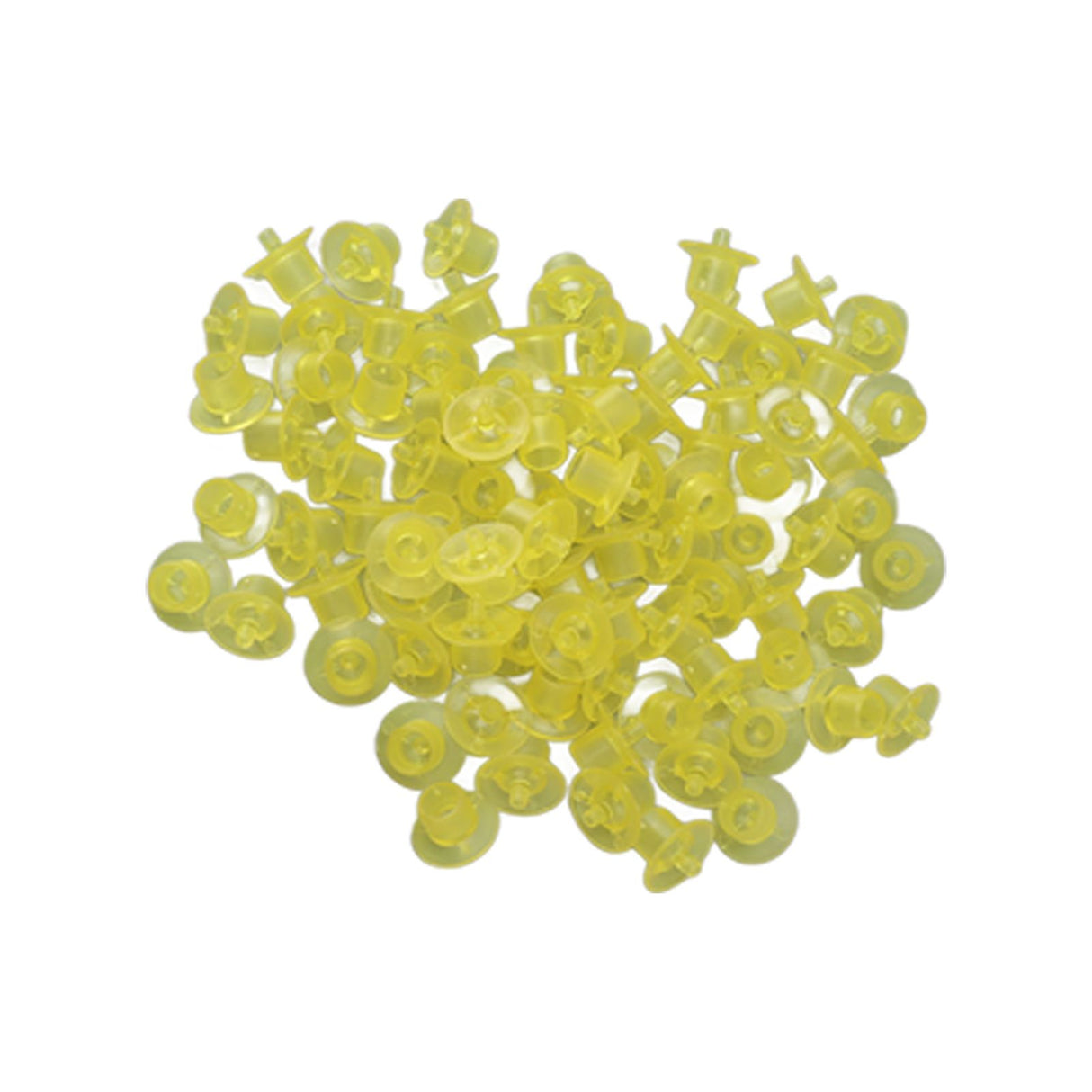 100PCS Queen Bee Rearing Cup Plastic Vivid Color Beekeeping Bee Cell Cup for Beekeeper Yellow