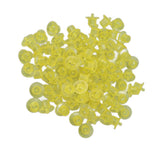 100PCS Queen Bee Rearing Cup Plastic Vivid Color Beekeeping Bee Cell Cup for Beekeeper Yellow